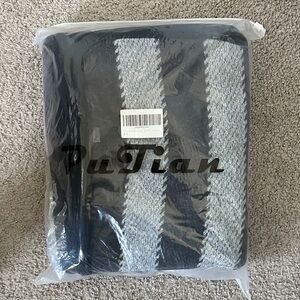 Gray and Black Throw Blanket